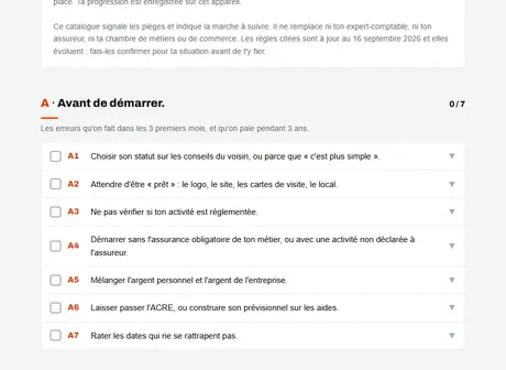 Aperçu : Le catalogue des erreurs
